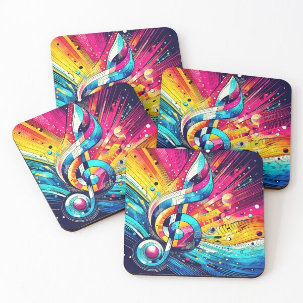 Item preview, Symphony in Color violin key music art designed and sold by EmeraldMusic.