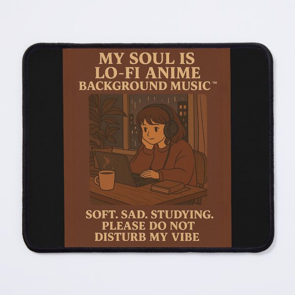 Item preview, My Soul is Lo-Fi Anime Background Music” – Soft Girlcore Tee for Chill Dreamers designed and sold by Laugh & Rewind .