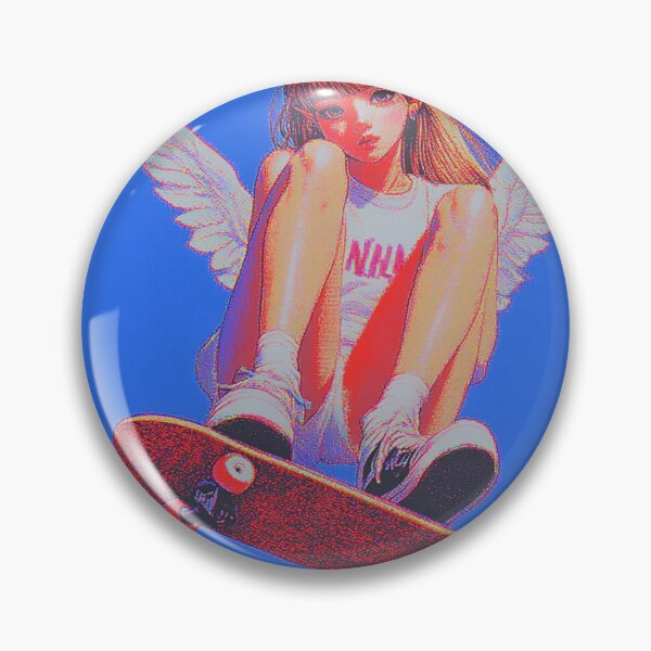 Item preview, Anime Girl on a Skateboard designed and sold by V-Fantasy.