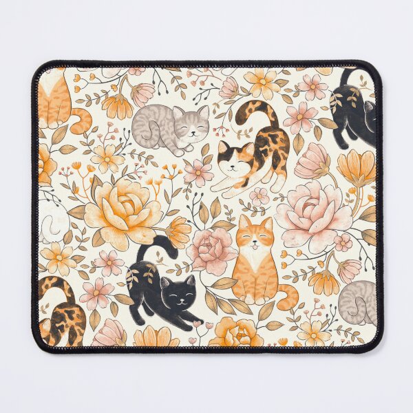 Item preview, Cottage Cat Coquette in Ginger Orange designed and sold by Perrin Le Feuvre.