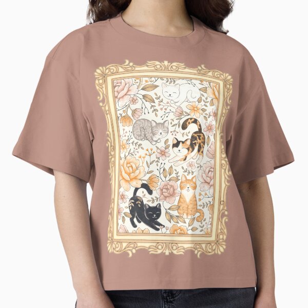 Item preview, Cottage Cat Coquette in Ginger Orange designed and sold by Perrin Le Feuvre.