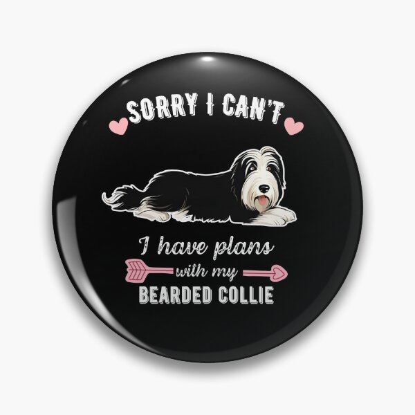 Item preview, Sorry I Can't, I Have Plans With My Bearded Collie – Fluffy & Fun Herding Dog Design designed and sold by GoodyPaws.
