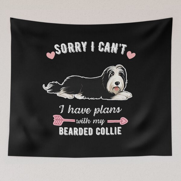 Item preview, Sorry I Can't, I Have Plans With My Bearded Collie – Fluffy & Fun Herding Dog Design designed and sold by GoodyPaws.