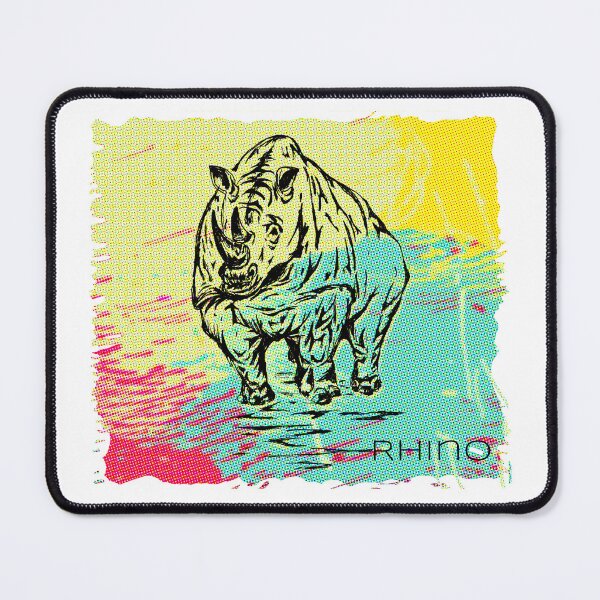 Item preview, Rhinoceros on an abstract background designed and sold by BaluxArt.