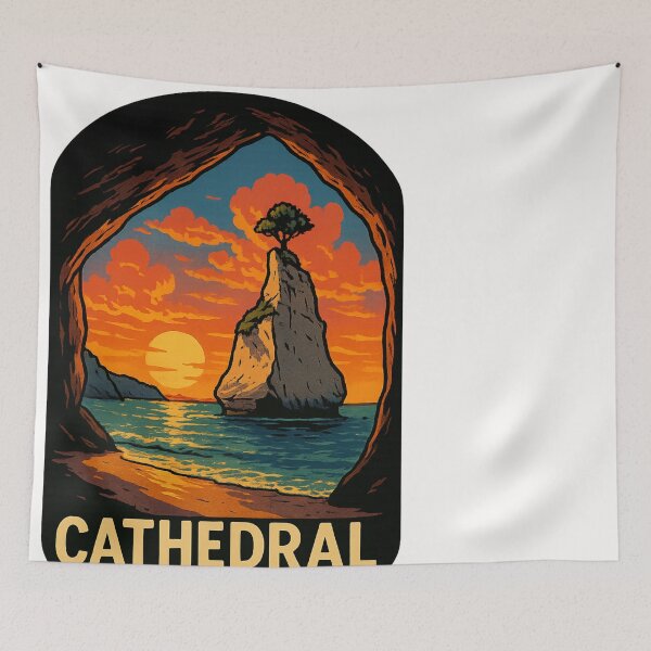 Item preview, Cathedral Cove – Scenic Coastal Gem of the Coromandel Peninsula designed and sold by Places On Earth.