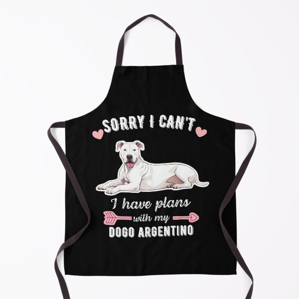 Aperçu de l'œuvre Désolé, je ne peux pas, j'ai des projets avec mon Dogue Argentin – Conception de chien de garde audacieux et fidèle créée et vendue par GoodyPaws.