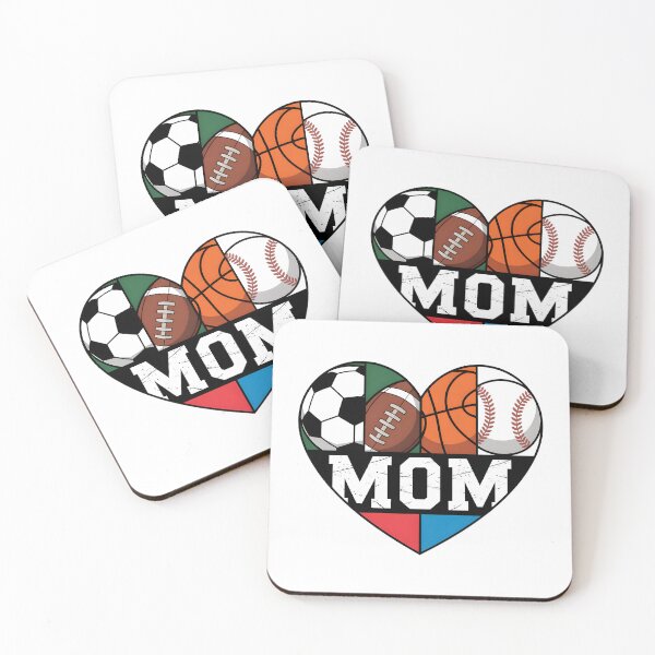 Item preview, Multi-Sport Heart MOM Soccer, Football, Basketball, Baseball designed and sold by Fragy72.