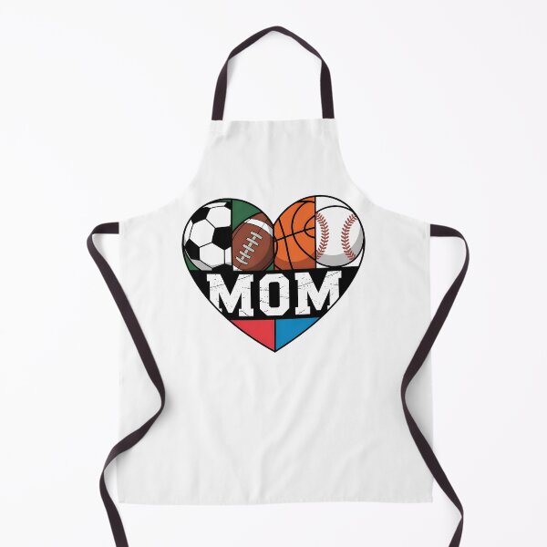 Item preview, Multi-Sport Heart MOM Soccer, Football, Basketball, Baseball designed and sold by Fragy72.