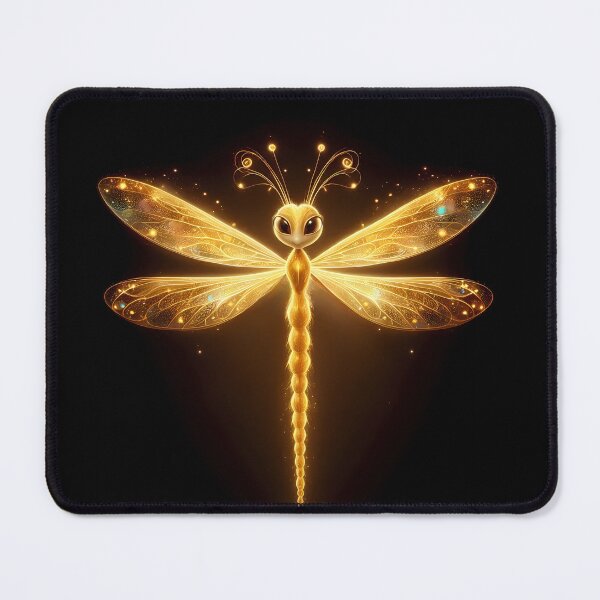 Item preview, Mystical Golden Dragonfly –  Forest Guardian designed and sold by SolaoLab.