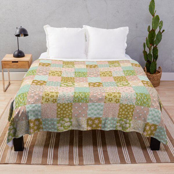 Item preview, Patchwork floral designed and sold by HonestiesPrints.