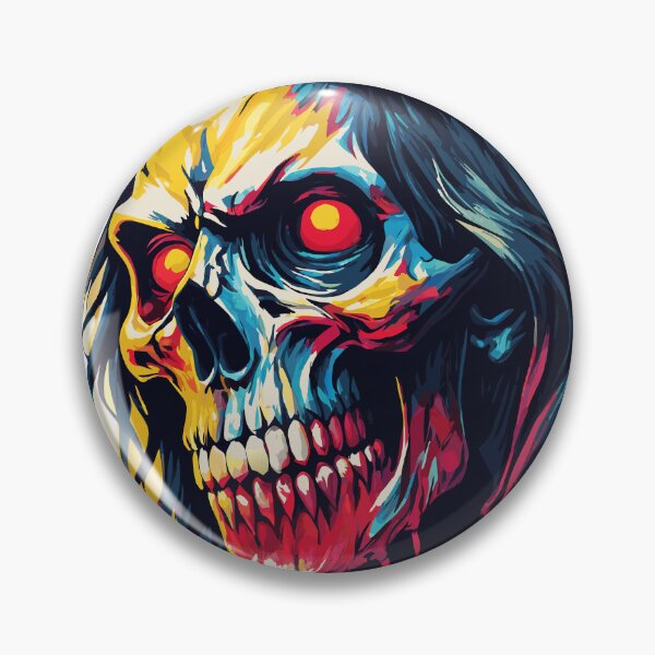 Item preview, A horror themed illustration of a skull.  designed and sold by blindblues50.