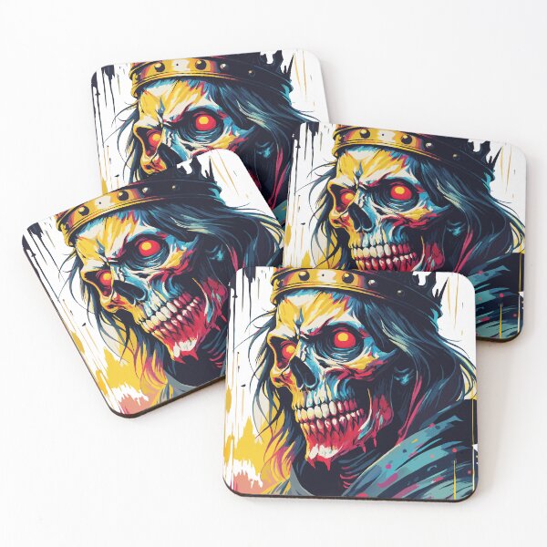 Item preview, A horror themed illustration of a skull.  designed and sold by blindblues50.