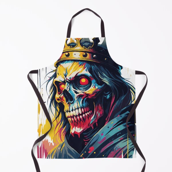 Item preview, Una ilustración de una calavera con temática de terror. designed and sold by blindblues50.