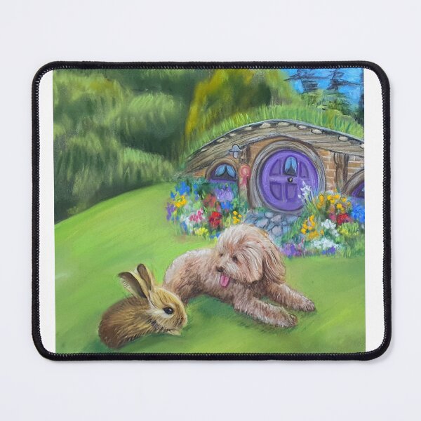 Item preview, Amber, the bunny and the Hobbit House designed and sold by JessicaKeegan.