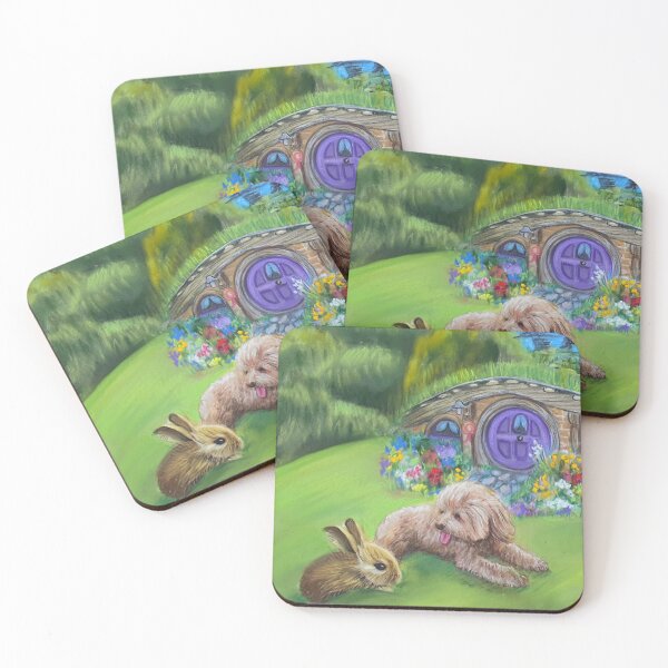 Item preview, Amber, the bunny and the Hobbit House designed and sold by JessicaKeegan.