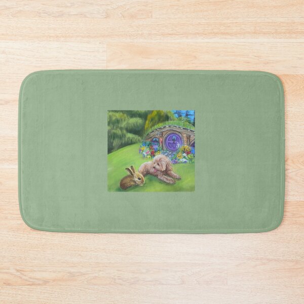 Item preview, Amber, the bunny and the Hobbit House designed and sold by JessicaKeegan.