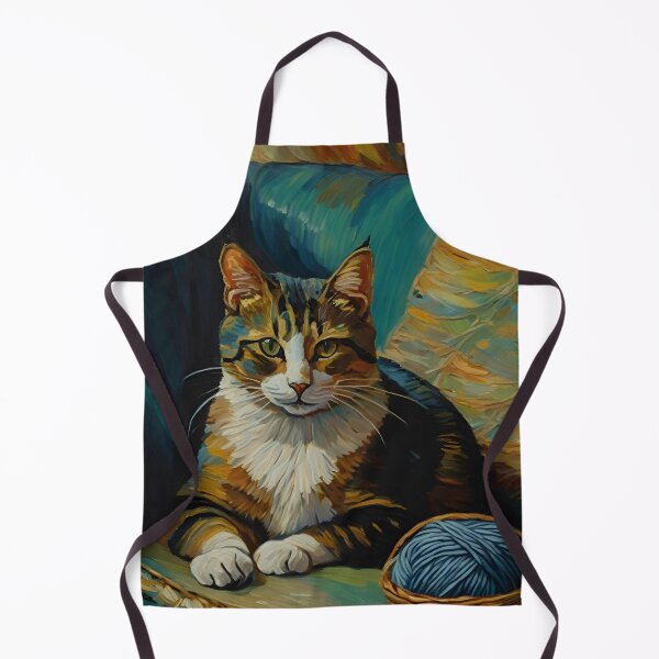 Item preview, Cozy Tabby with Yarn – Warm Afternoon Portrait designed and sold by Beemyguest.