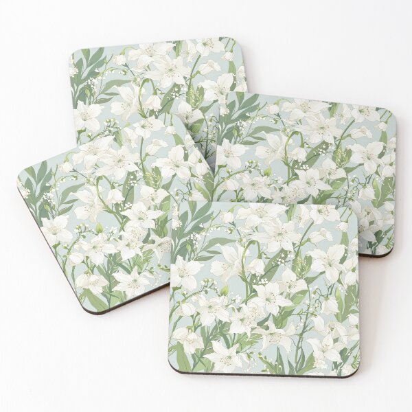 Item preview, Delicate White Flowers designed and sold by CoolPixels.