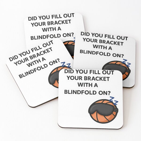 Item preview, Blindfold Bracket Pick – Funny March Madness Basketball Meme designed and sold by NathaniFerguson.