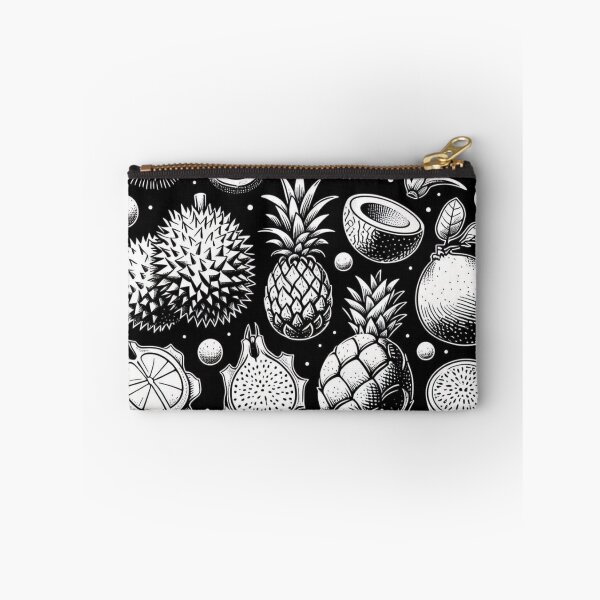 Item preview, AI Art: Tropical Fruit Collection in Black & White Vector Style – Fresh Design for Nature and Plant Lovers designed and sold by knalpot-design.