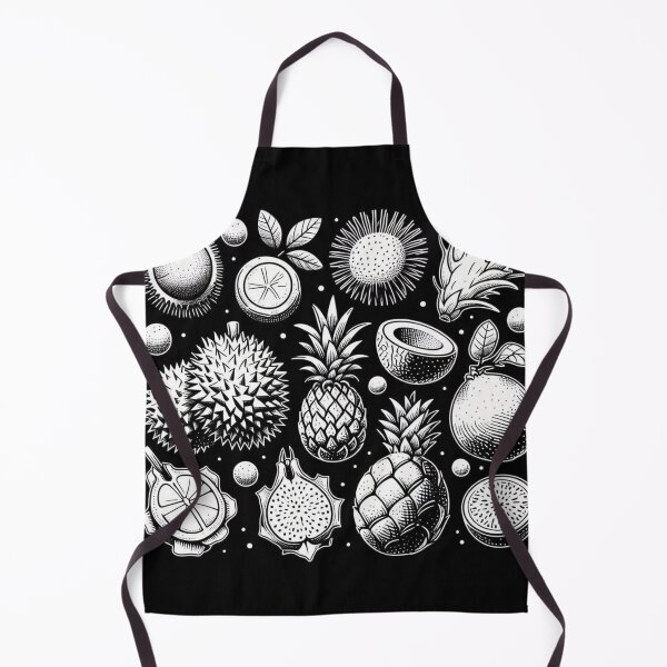 Item preview, AI Art: Tropical Fruit Collection in Black & White Vector Style – Fresh Design for Nature and Plant Lovers designed and sold by knalpot-design.