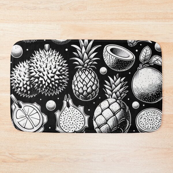 Item preview, AI Art: Tropical Fruit Collection in Black & White Vector Style – Fresh Design for Nature and Plant Lovers designed and sold by knalpot-design.