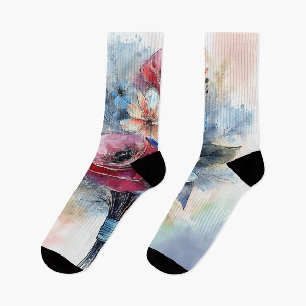 Item preview, Beautiful water color bouquet of flowers designed and sold by Photopat.