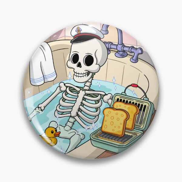 Artikelvorschau, Live Laugh Toaster Bad Skelett lustige Geschenke entworfen und verkauft von ThePixelAlchemy.