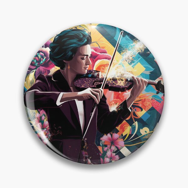 Item preview, Symphony in Bloom - violin music art designed and sold by EmeraldMusic.