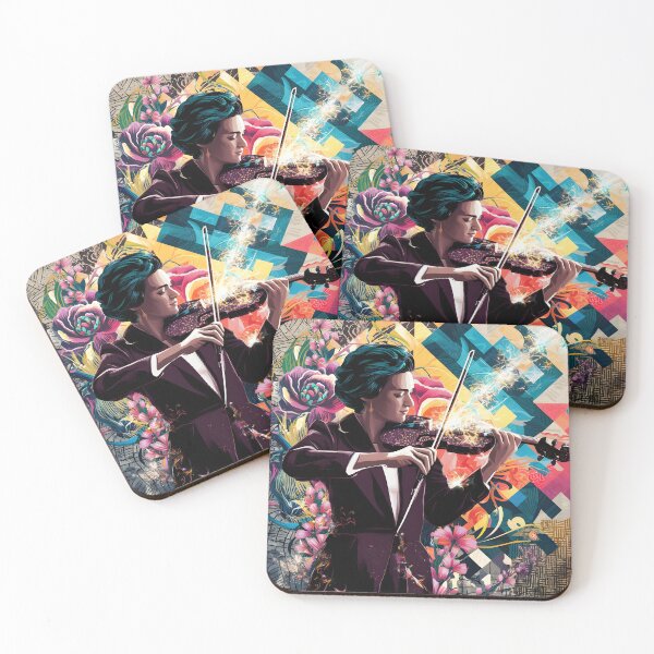 Item preview, Symphony in Bloom - violin music art designed and sold by EmeraldMusic.