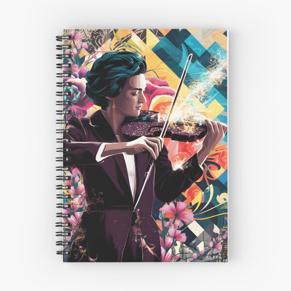Item preview, Symphony in Bloom - violin music art designed and sold by EmeraldMusic.