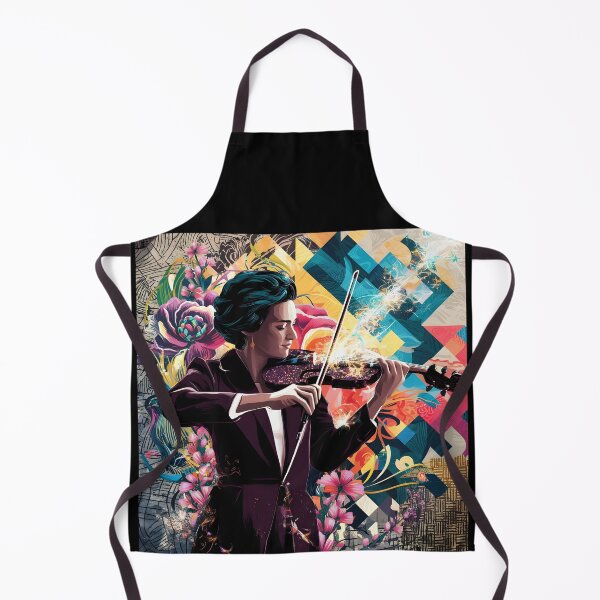 Item preview, Symphony in Bloom - violin music art designed and sold by EmeraldMusic.