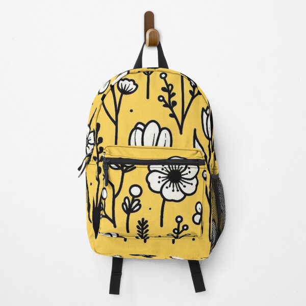Item preview, AI Art: Japanese Flower Collection in Black, White & Yellow Vector Style – Bold Floral Design for Nature Lovers designed and sold by knalpot-design.