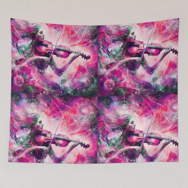 Item preview, Rosé Rhapsody - violin music art designed and sold by EmeraldMusic.