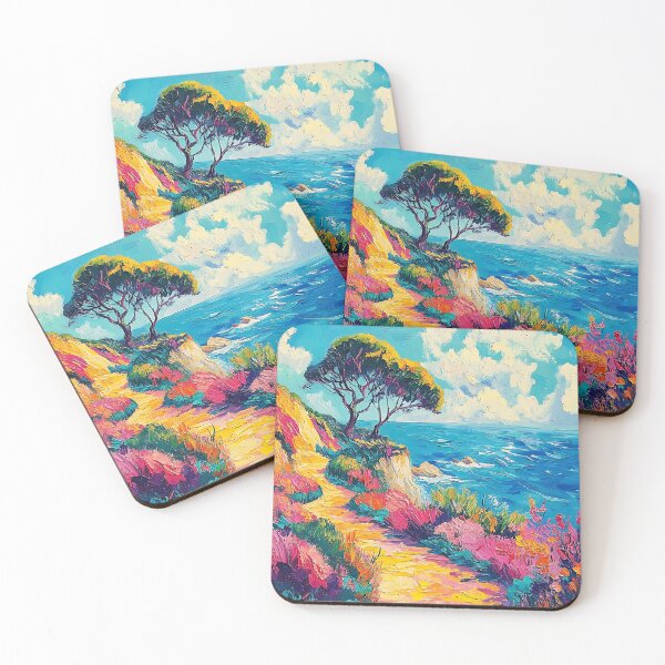 Item preview, Coastal Pathway – Vibrant Ocean View designed and sold by daila70.