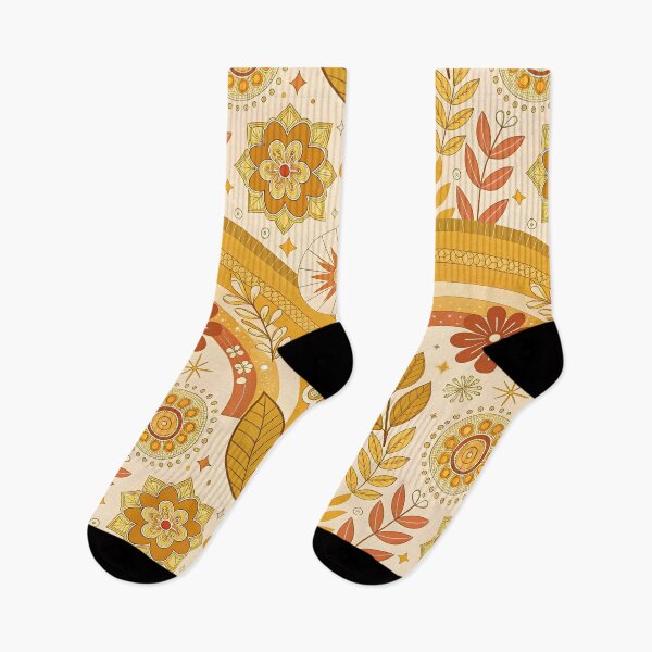 Item preview, Golden flowers designed and sold by trendspatterns.