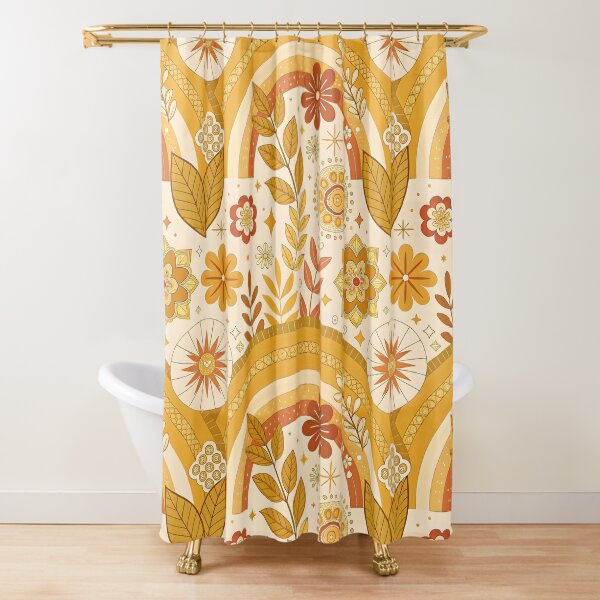 Item preview, Golden flowers designed and sold by trendspatterns.