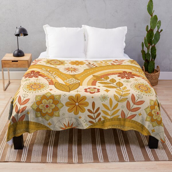 Item preview, Golden flowers designed and sold by trendspatterns.