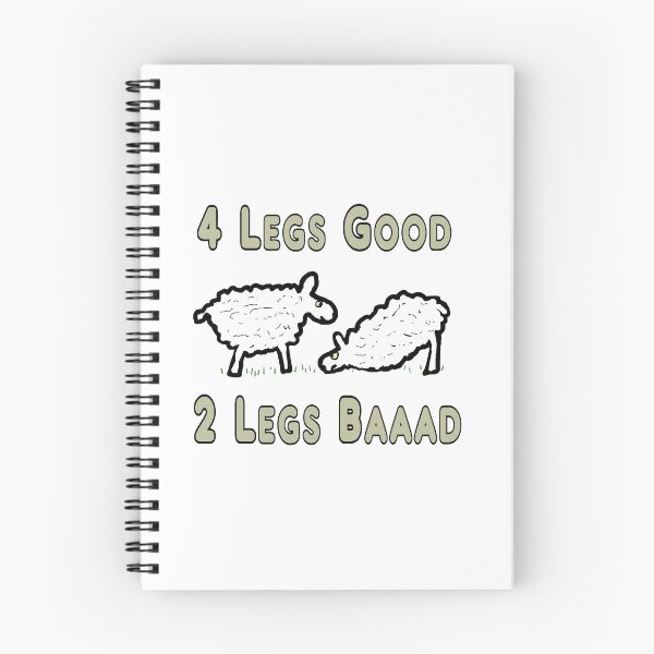 Item preview, Four Legs Good Funny Sheep Pun designed and sold by Mark-Ewbie.