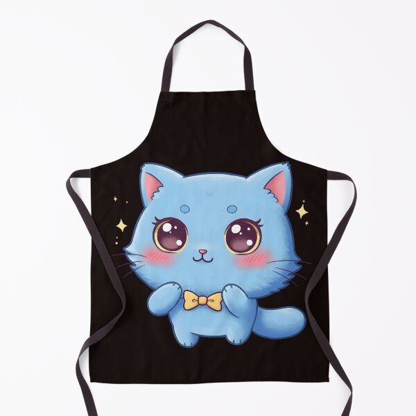 Item preview, cute blue cat designed and sold by Unlimited-Style.