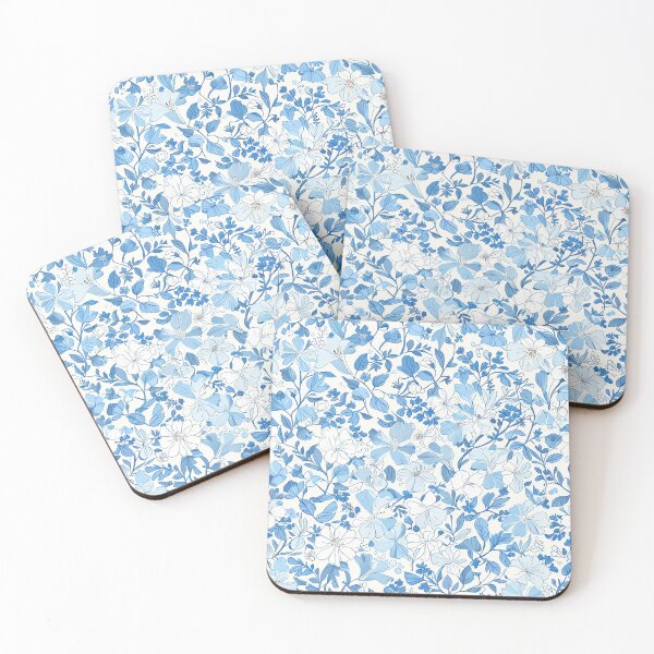 Item preview, Blue Floral Pattern designed and sold by CoolPixels.