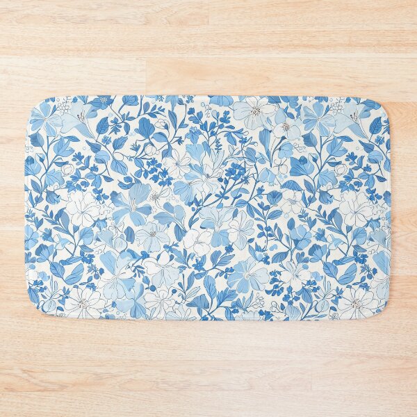 Item preview, Blue Floral Pattern designed and sold by CoolPixels.