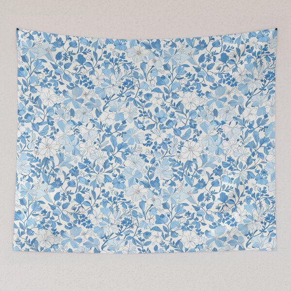 Item preview, Blue Floral Pattern designed and sold by CoolPixels.