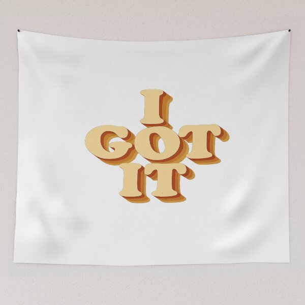 Item preview, I GOT IT – Retro Bold Typography Statement designed and sold by PastimeMastery.