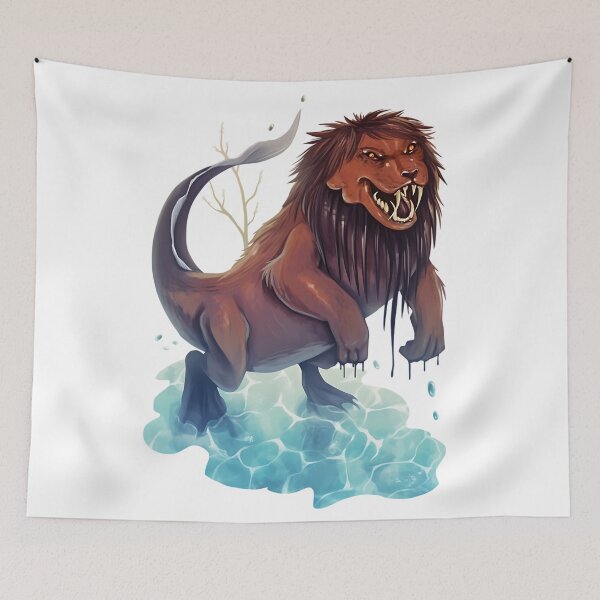 Item preview, Indigenous Folklore Art: Bunyip Water Spirit Legend designed and sold by bapupa.