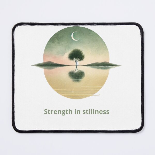 Item preview, Strength in Stillness – Celestial Tree Reflection Art | Mindful Nature Print designed and sold by KindByNature.