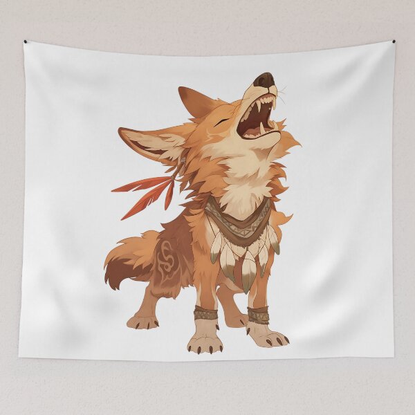 Item preview, Indigenous Folklore Art: Coyote Trickster Spirit designed and sold by bapupa.