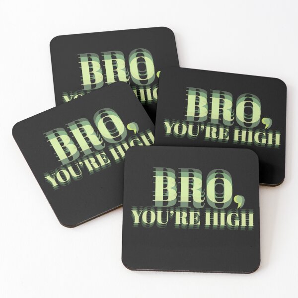 Item preview, Funny Weed Shirt Bro You’re High Dark T-Shirt designed and sold by Glmart.