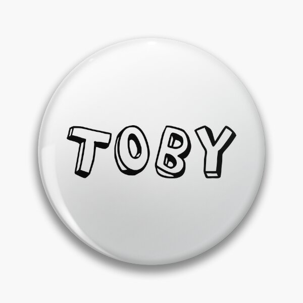 Item preview, typography "Toby" english name tag sticker  designed and sold by tonylau81.