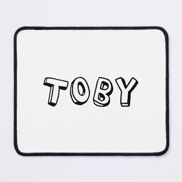 Item preview, typography "Toby" english name tag sticker designed and sold by tonylau81.
